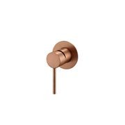 Lucid Pin Wall Mixer Trim Kit Brushed Copper gallery detail image
