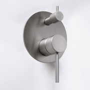 Mira Brushed Nickel Wall Mixer Divertor Plate gallery detail image