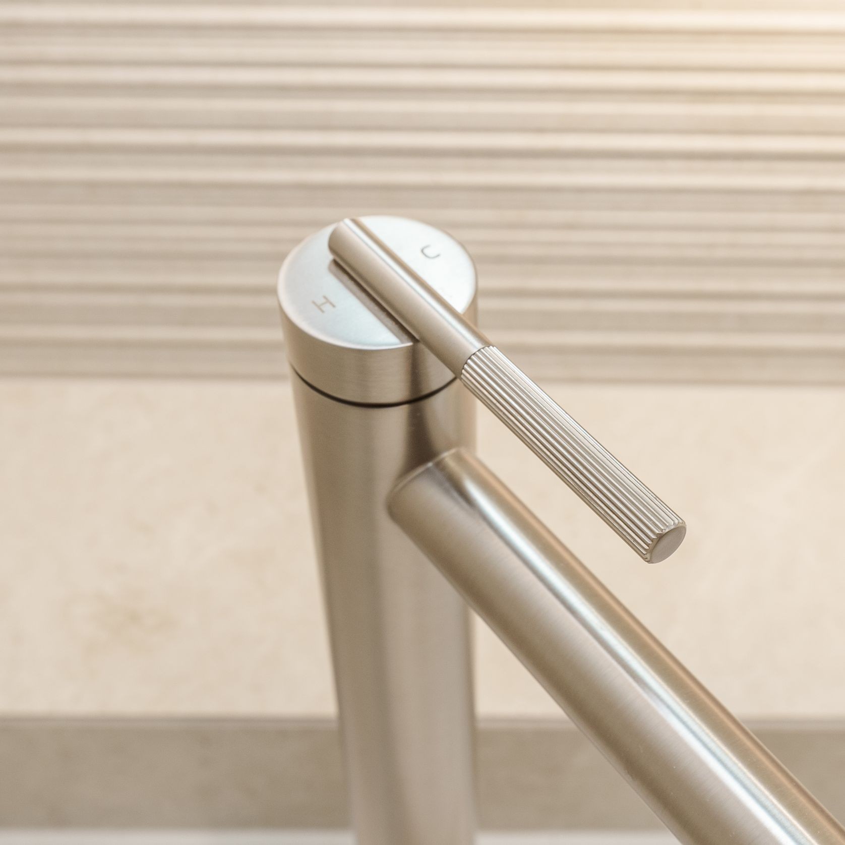 Caddence Tall Basin Mixer Brushed Nickel gallery detail image