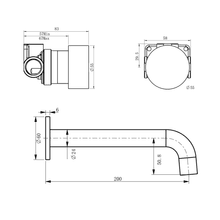 Lente 2 Tap Hole Progressive Wall Mounted Mixer gallery detail image