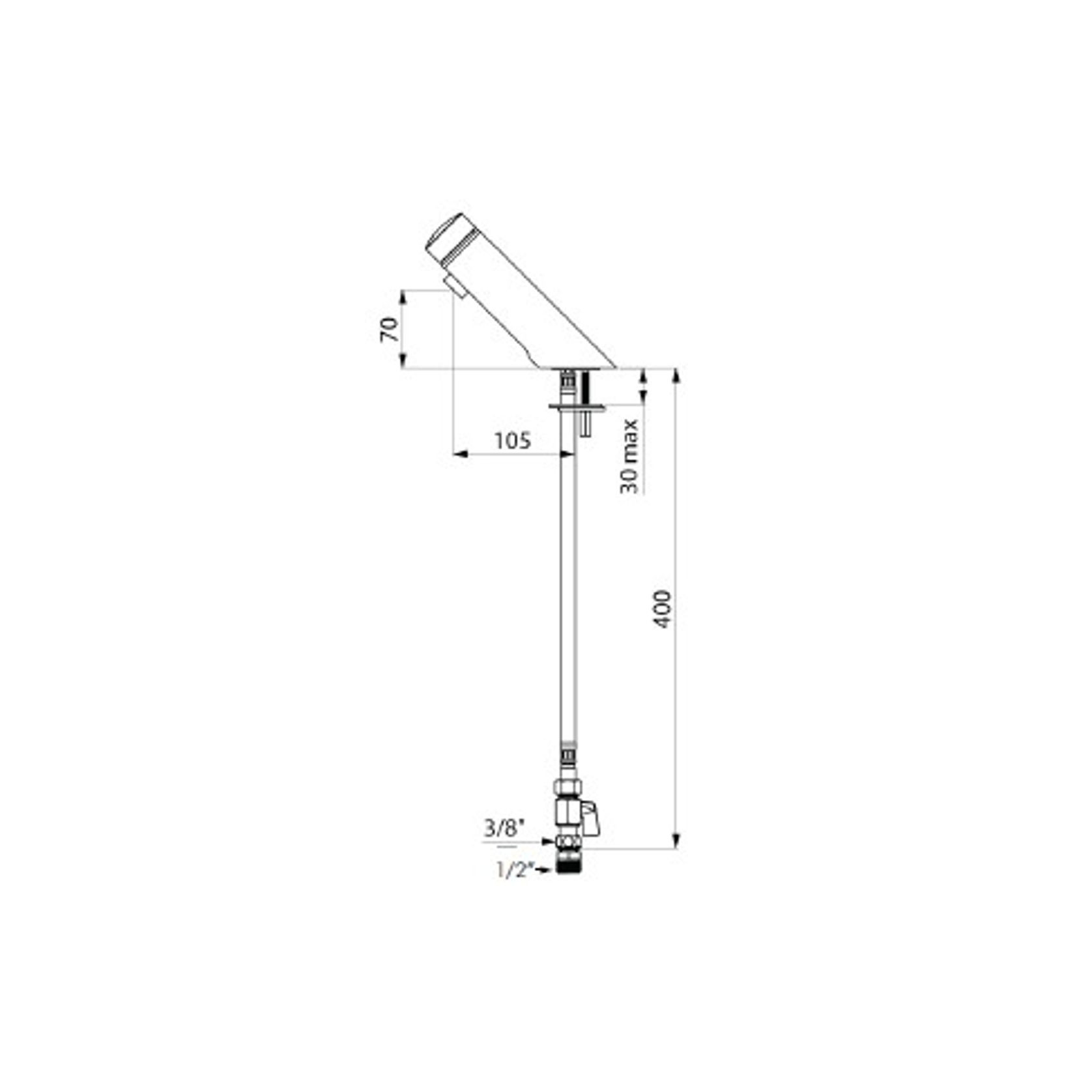 DELABIE Tempomix 3 basin mixer - Lead free* gallery detail image