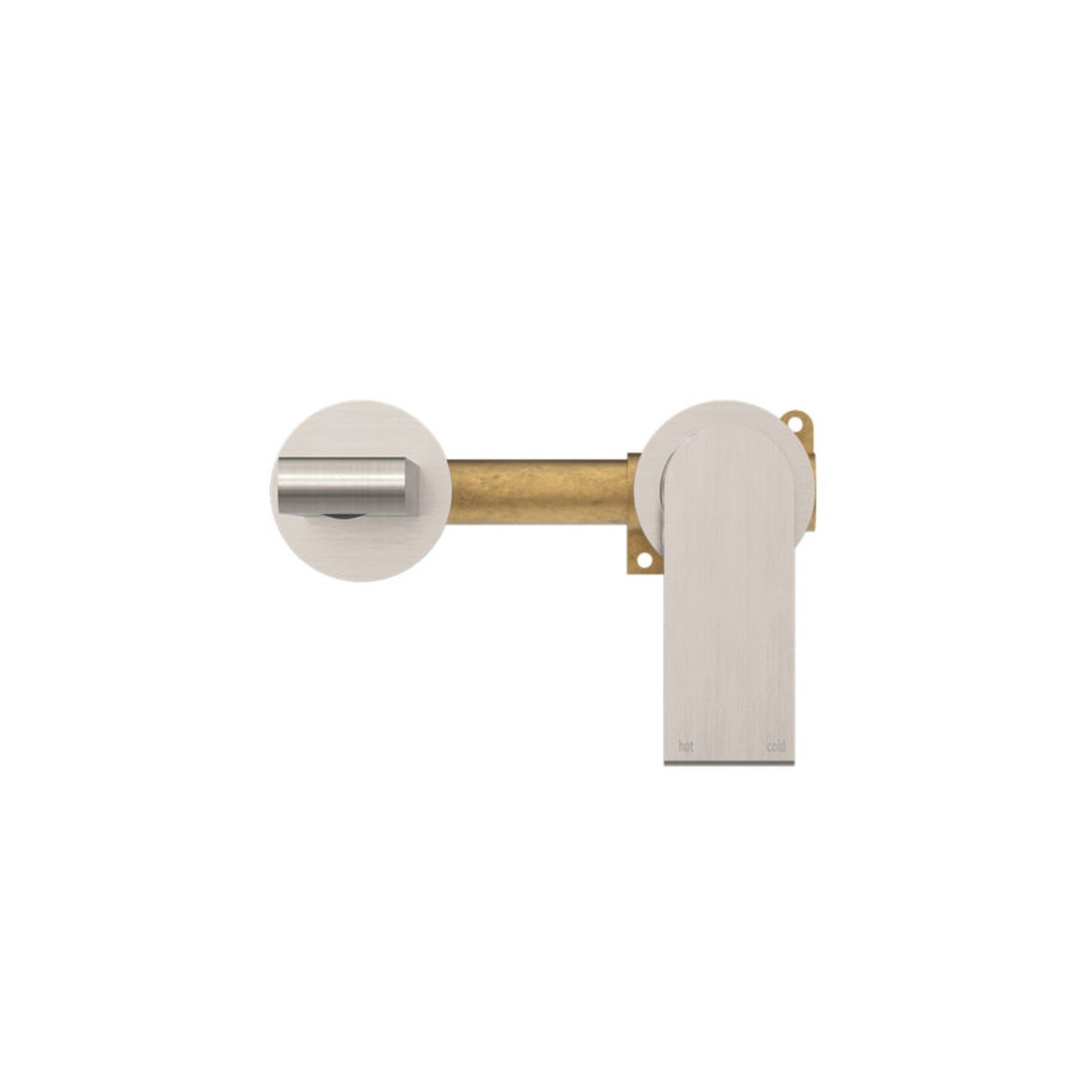 Bianca Basin/Bath Mixer Back Plate 230mm | Brushed Nickel gallery detail image