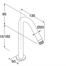 Minimal Top-mounted Spout For Washbasin gallery detail image