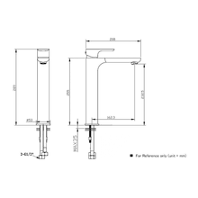 Orza Extended Height Basin Mixer gallery detail image