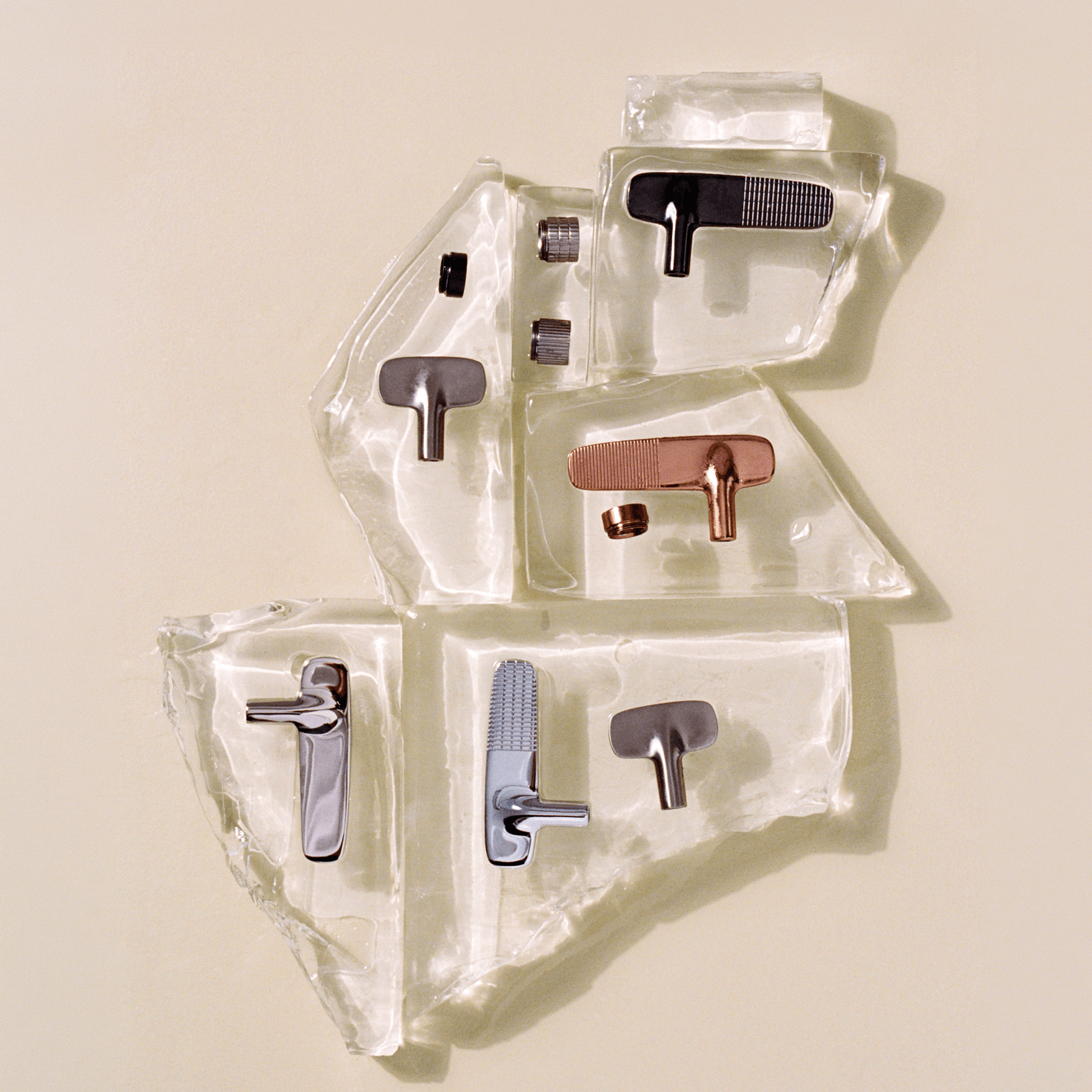 Veloce Wall Mounted Basin Mixer 200mm gallery detail image
