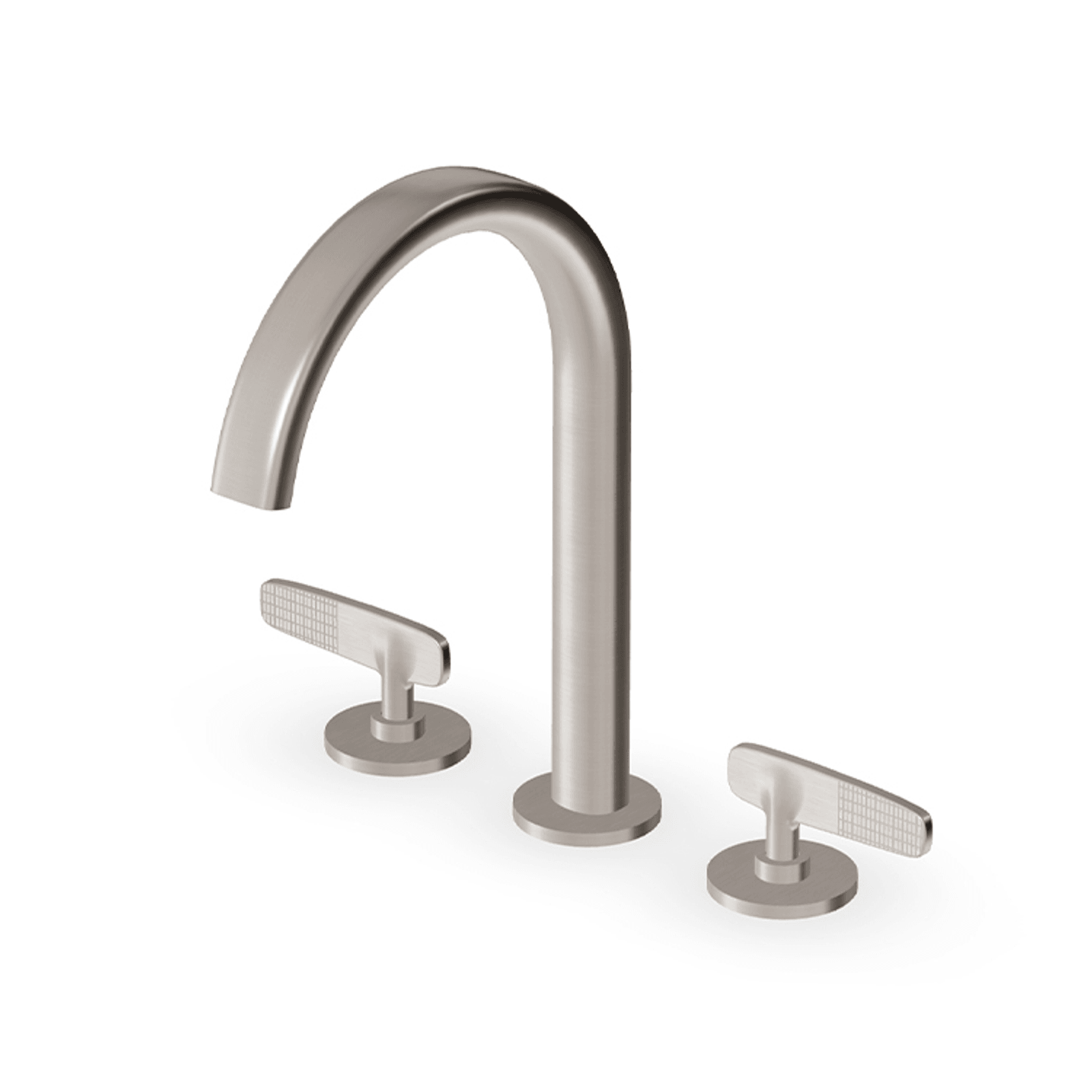 Veloce 3th Deck Mounted Basin Mixer Gooseneck Spout gallery detail image