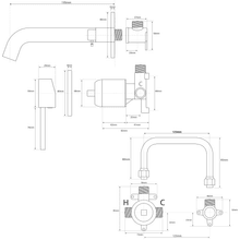 Storm Wall Mounted Basin / Bath Mixer gallery detail image