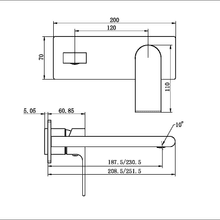 Bianca Basin/Bath Mixer 187mm Trim Kits | Brushed Bronze gallery detail image