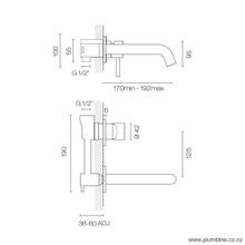 Tube Wall Mount Mixer gallery detail image