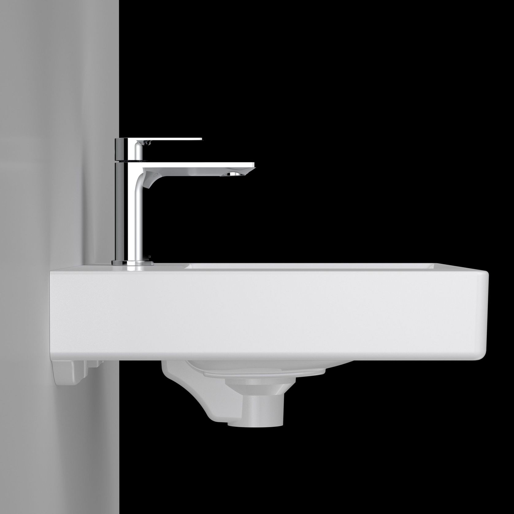 Urbane || Left Hand Shelf Wall Basin gallery detail image