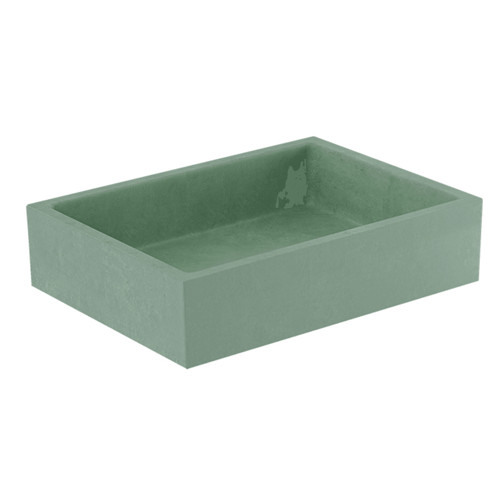 Elementi Bare Concrete Square Vessel Basin gallery detail image
