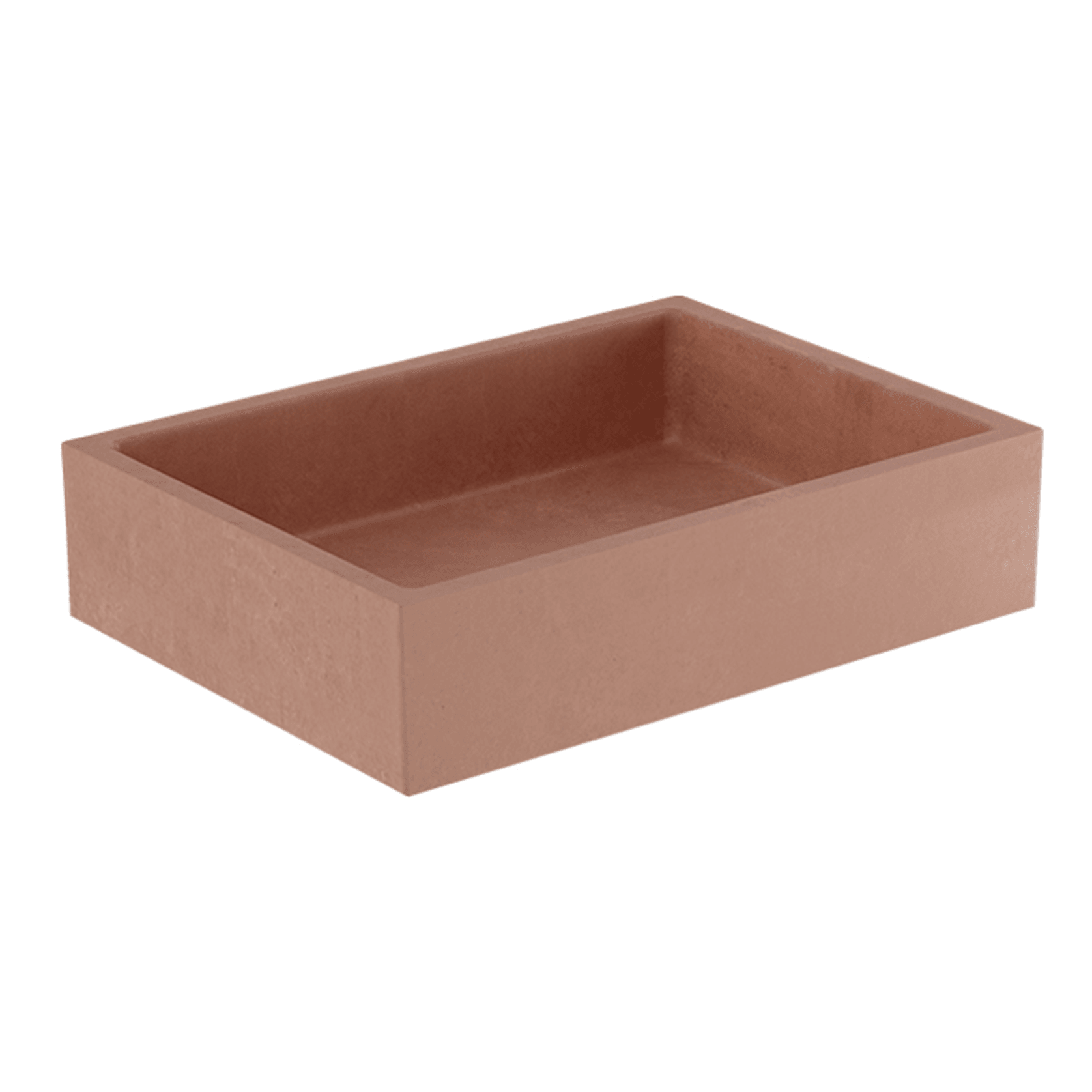 Elementi Bare Concrete Square Vessel Basin gallery detail image
