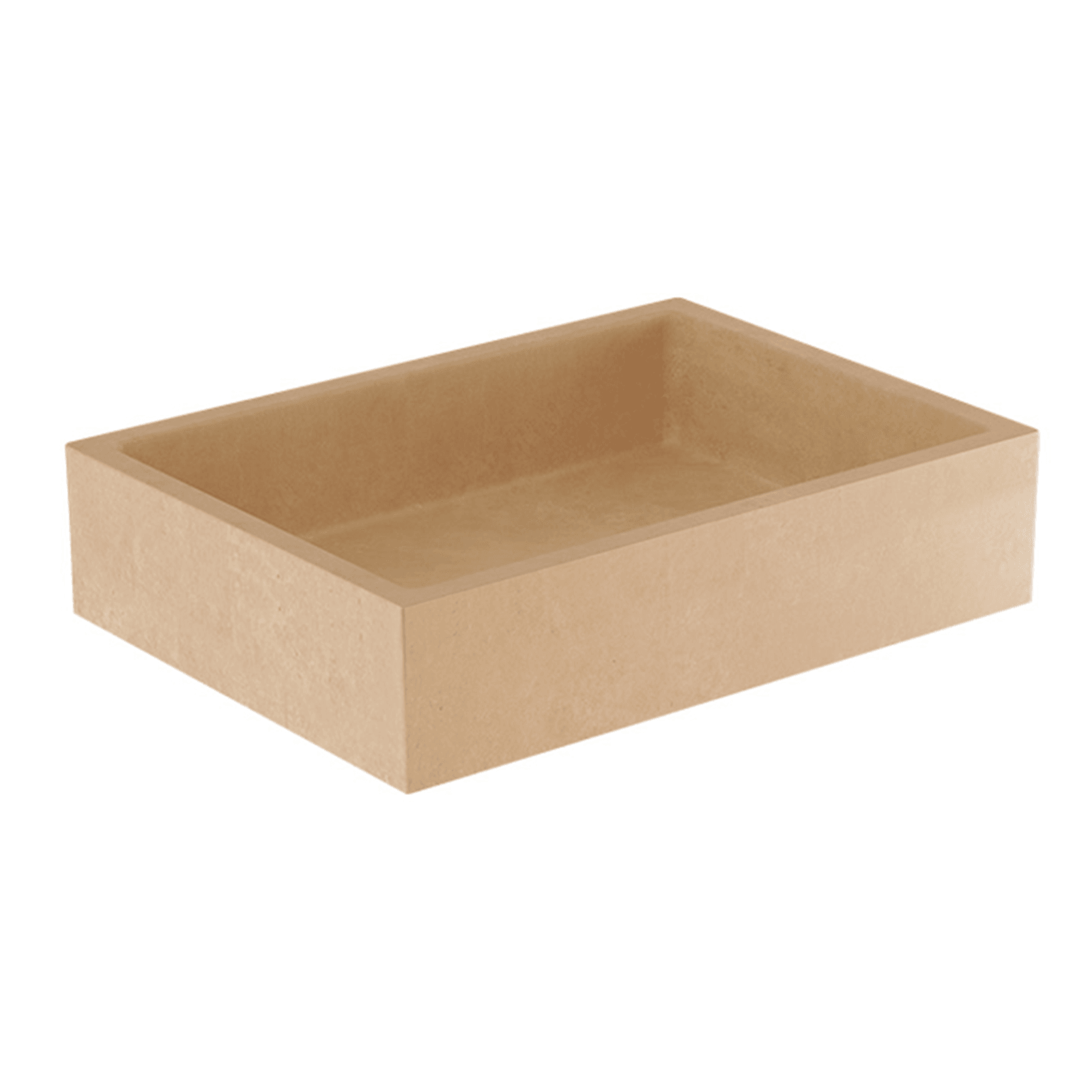 Elementi Bare Concrete Square Vessel Basin gallery detail image