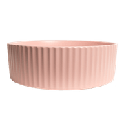 Camilla Fluted Matte Pink Basin gallery detail image