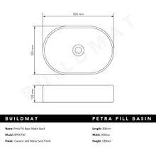 Petra Pill Matte Ecru Sand Basin gallery detail image