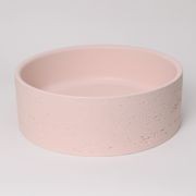 Alma Amos Circle Rustic Concrete Basin Champagne Pink gallery detail image