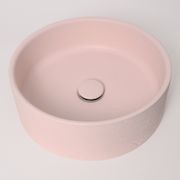 Alma Amos Circle Rustic Concrete Basin Champagne Pink gallery detail image