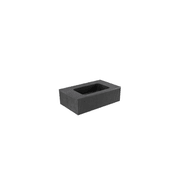 BARE Concrete Fluted Wall Basin 755mm gallery detail image