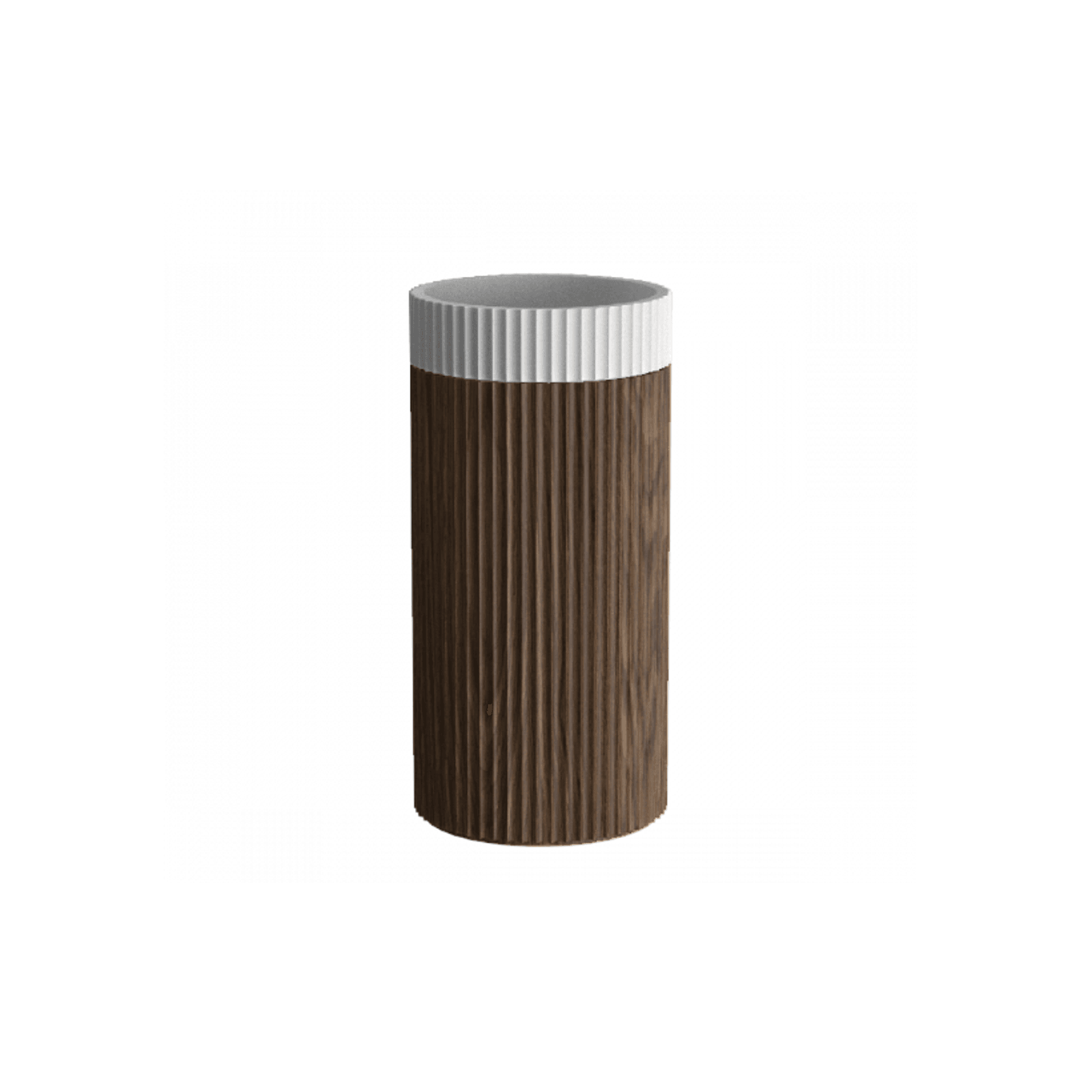Doric Round Basin With Timber Pedestal gallery detail image