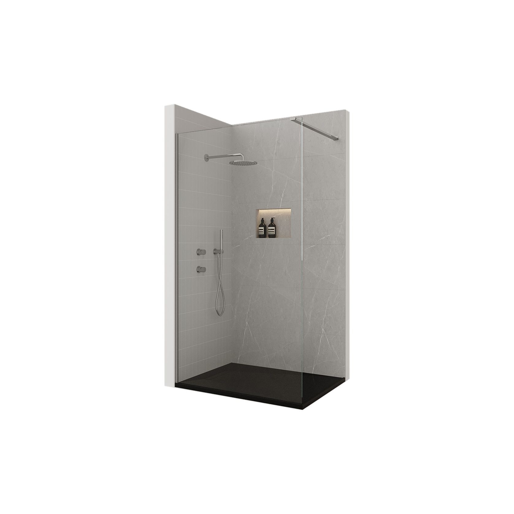 Ebony & Ivory Stone Shower gallery detail image
