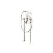 Perrin & Rowe - Bath Filler On Floorlegs With Handshower In Cradle & Crosshead Taps gallery detail image
