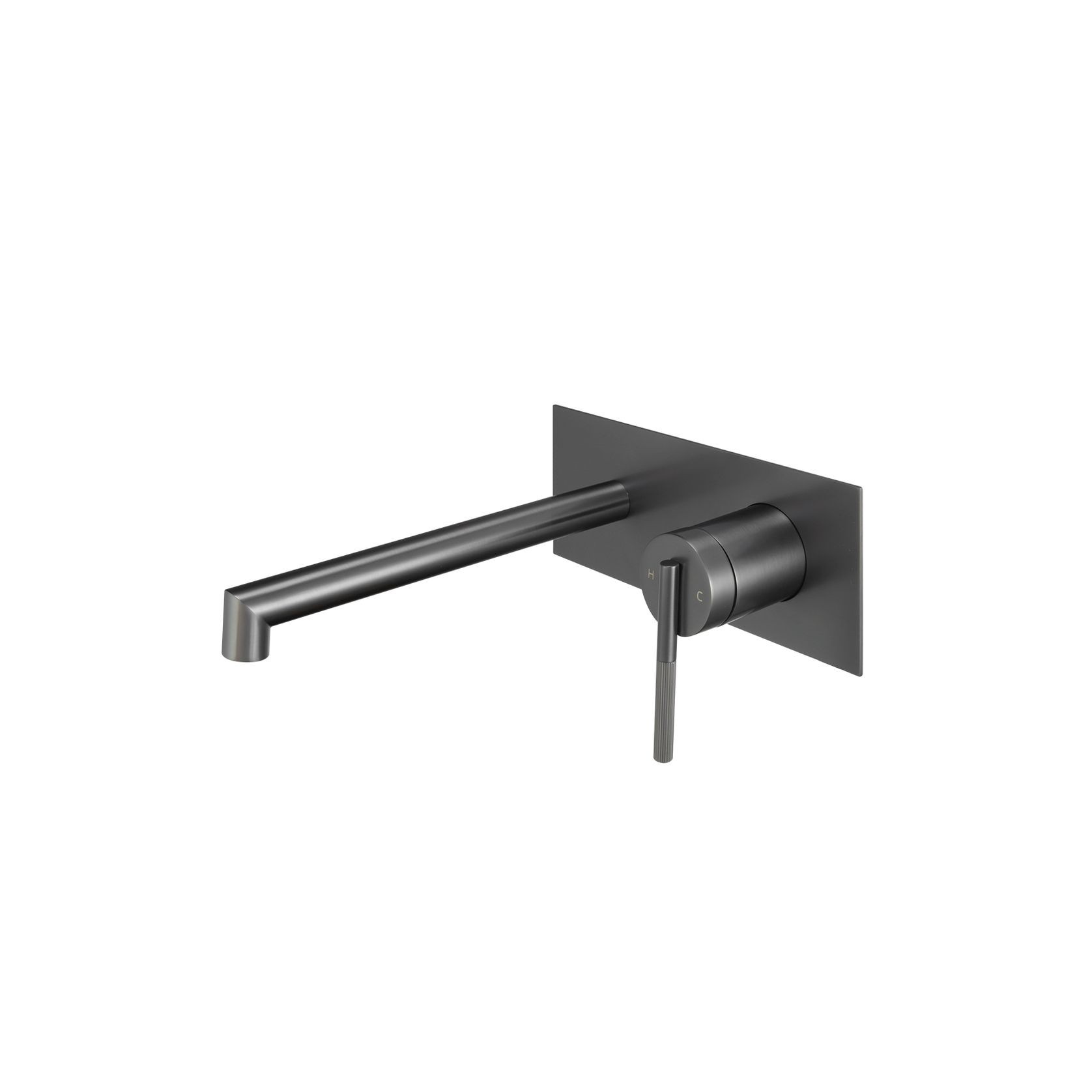 Caddence Wall Mixer with Spout Gun Metal Grey gallery detail image