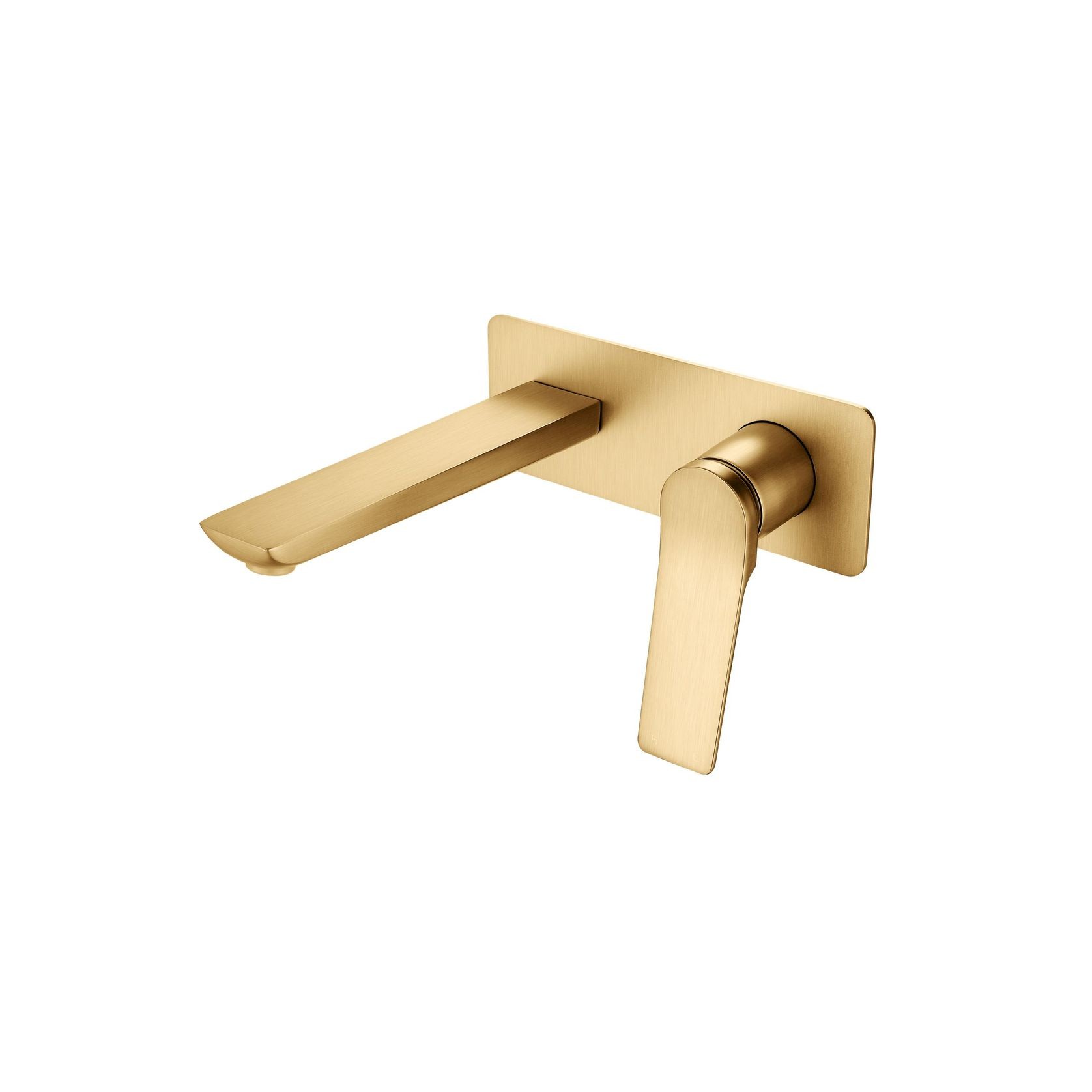 Rushy Wall Mixer with Spout Brushed Brass gallery detail image