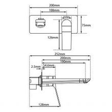 Rushy Wall Mixer with Spout Brushed Nickel gallery detail image