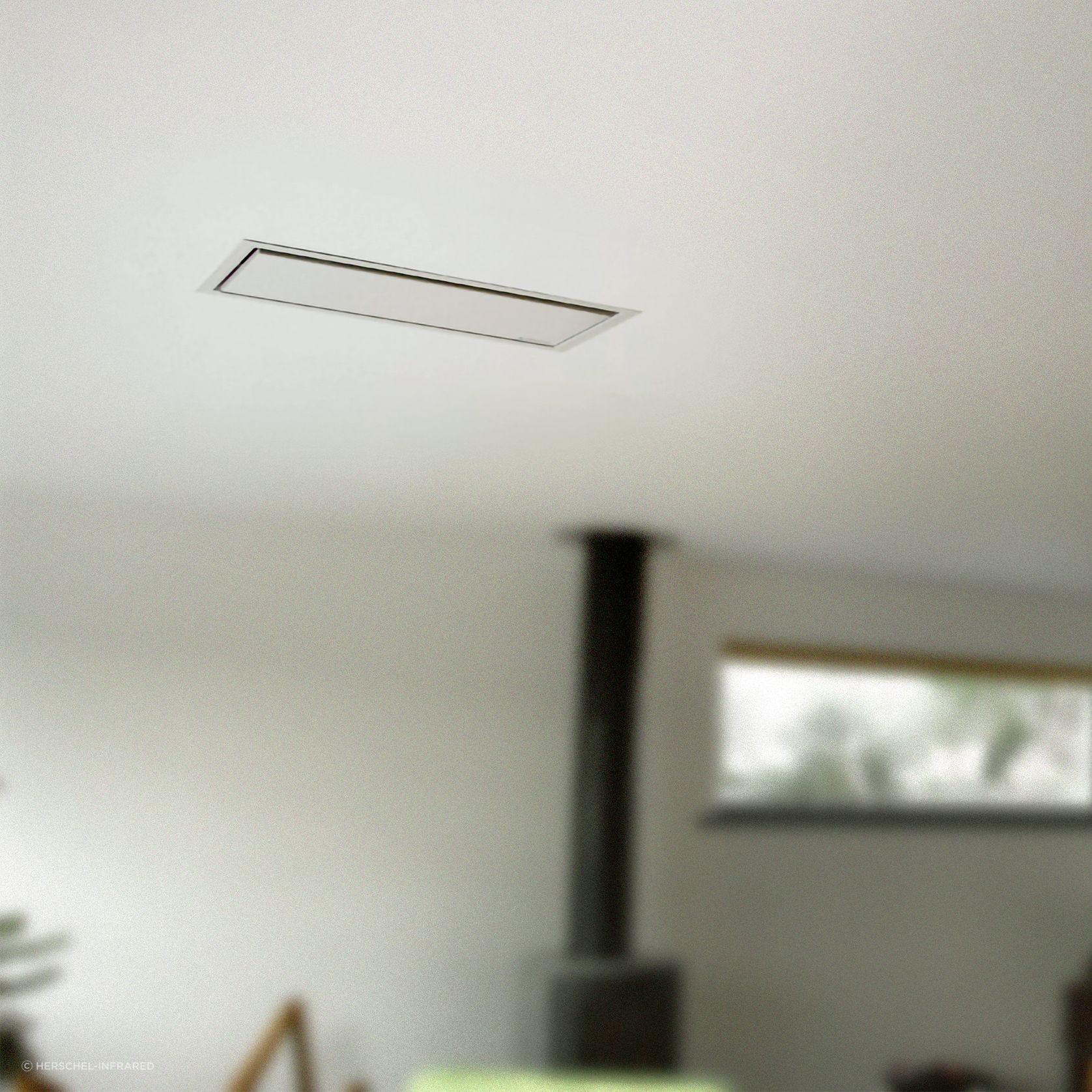 Krystal White Ceiling Heater & Installation Kit gallery detail image