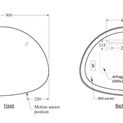 Code Euro Pond 900 Led Mirror gallery detail image