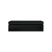 Kzoao 1200mm Dual Basin Vanity Black Wood Grain gallery detail image