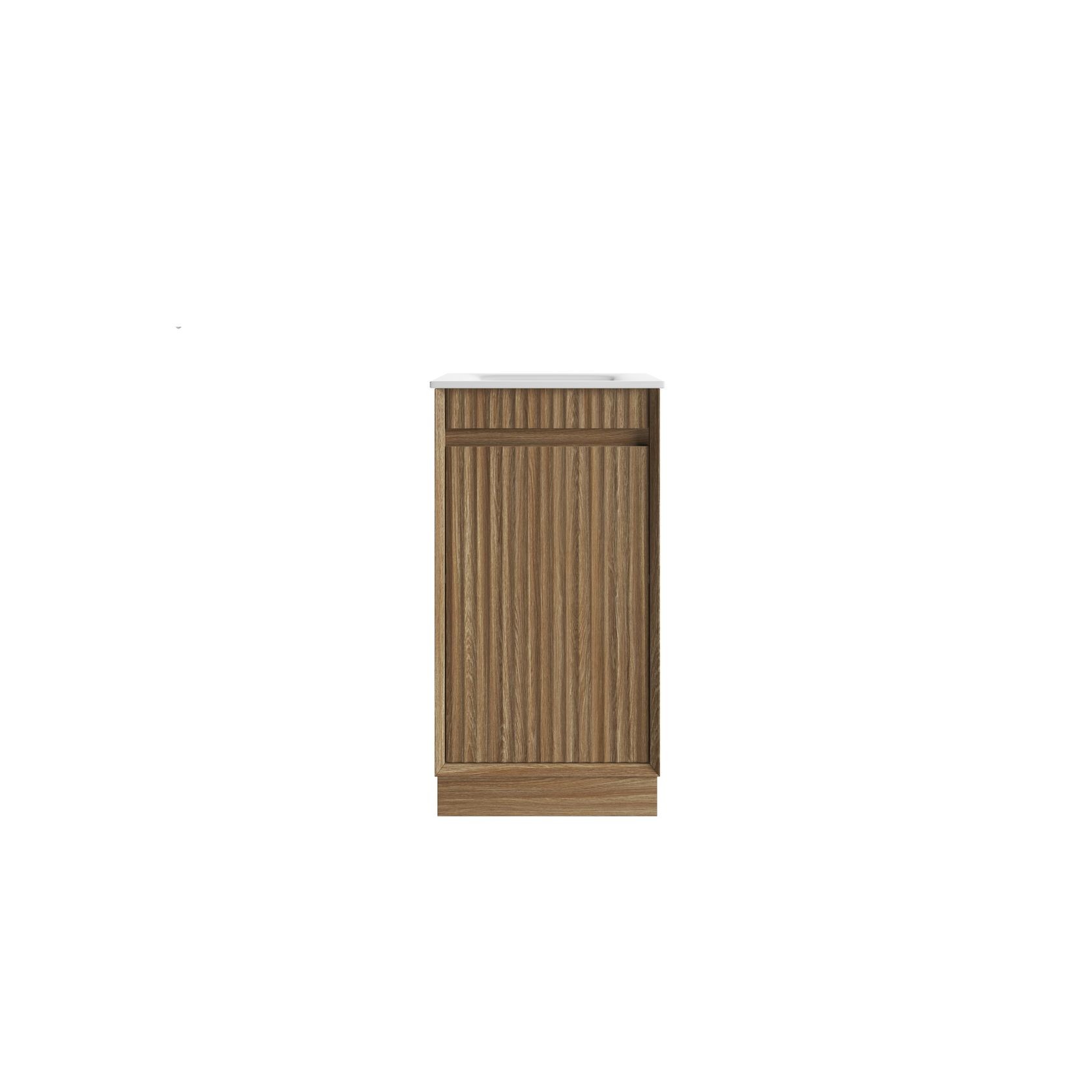Aulic Mini Ravia Fluted Harvest Oak Cabinet gallery detail image