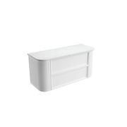 Aulic Ramee Fluted Wall Hung 1200mm Matte White Cabinet gallery detail image