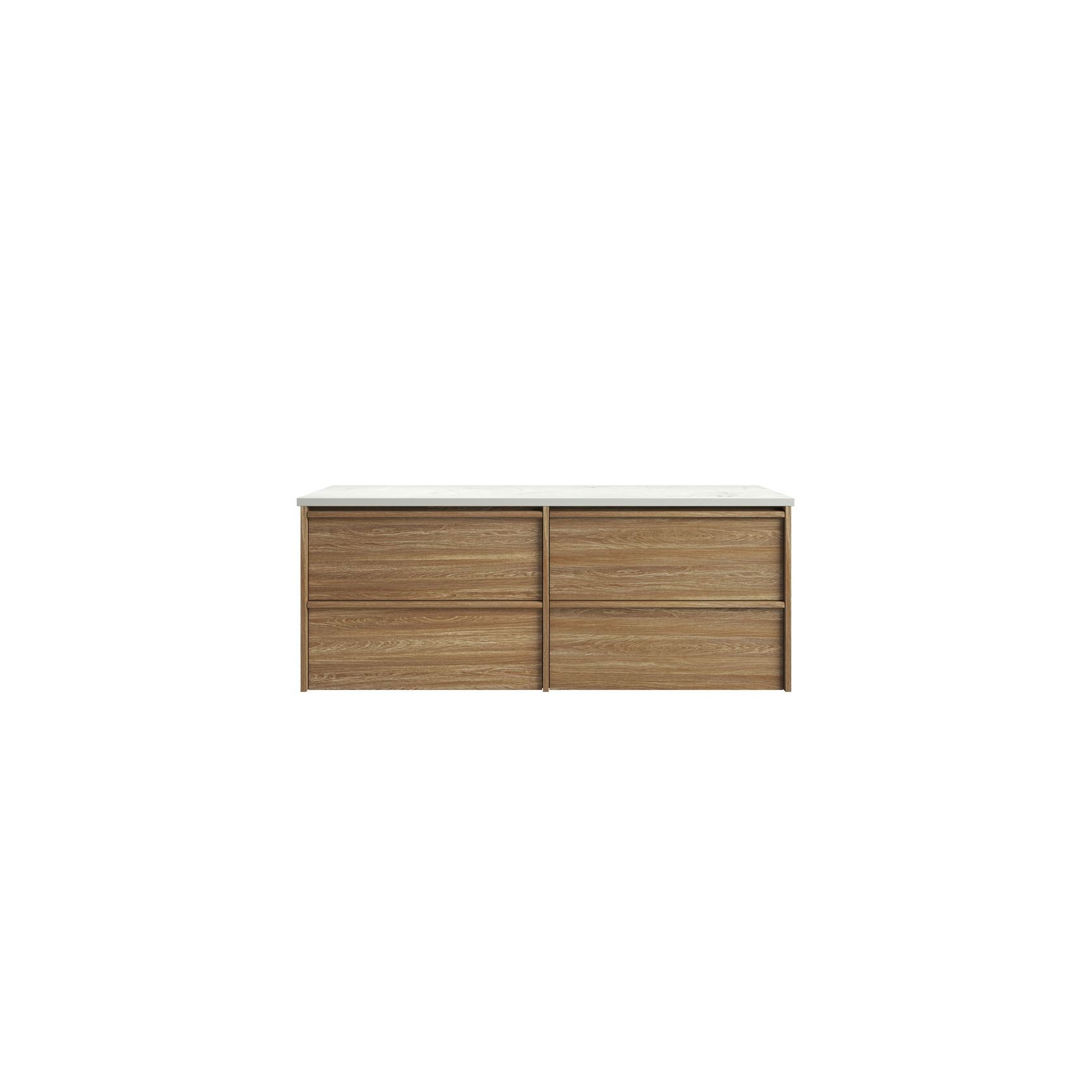 Aulic Venetta Framed Wall Hung 1500 Harvest Oak Cabinet gallery detail image