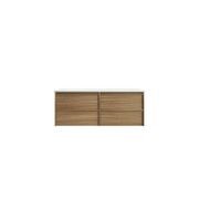 Aulic Venetta Framed Wall Hung 1500 Harvest Oak Cabinet gallery detail image