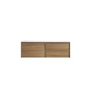 Aulic Venetta Framed Wall Hung 1800 Harvest Oak Cabinet gallery detail image