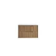 Aulic Voulari Framed Wall Hung 900m Harvest Oak Cabinet gallery detail image