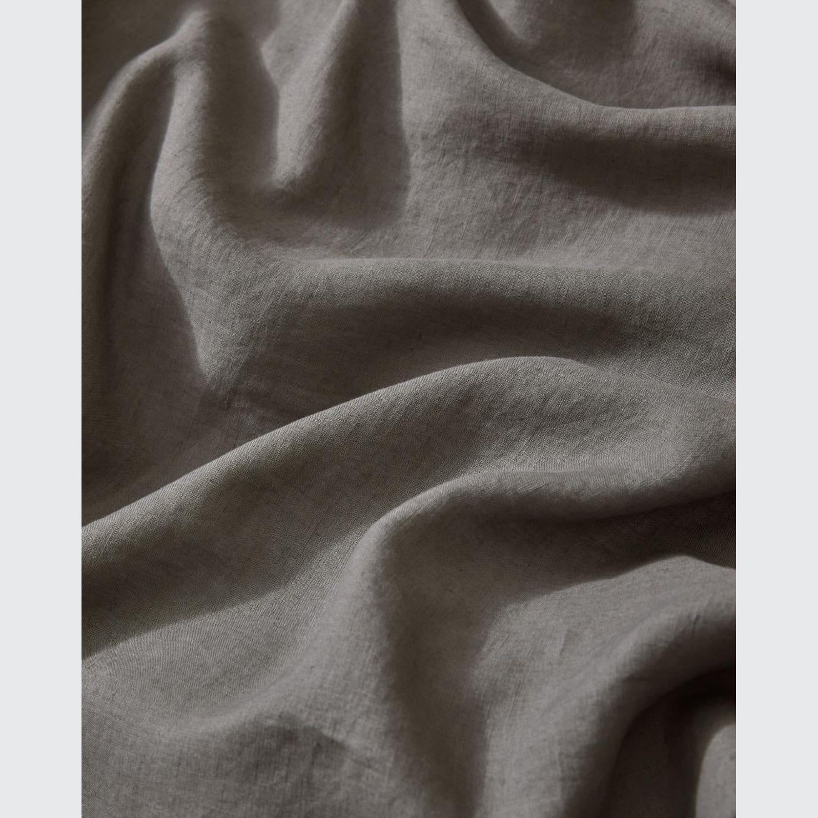 Ravello Linen Flat Sheet - Charcoal | Weave Home Bed Linen gallery detail image