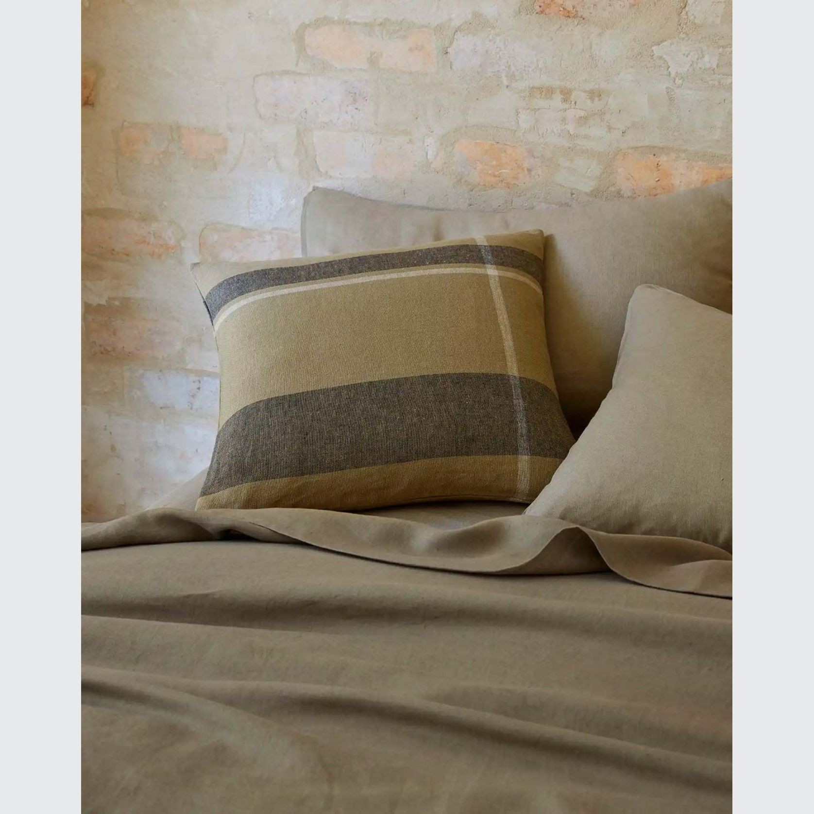 Ravello Linen Flat Sheet - Caper | Weave Home Bed Linen gallery detail image