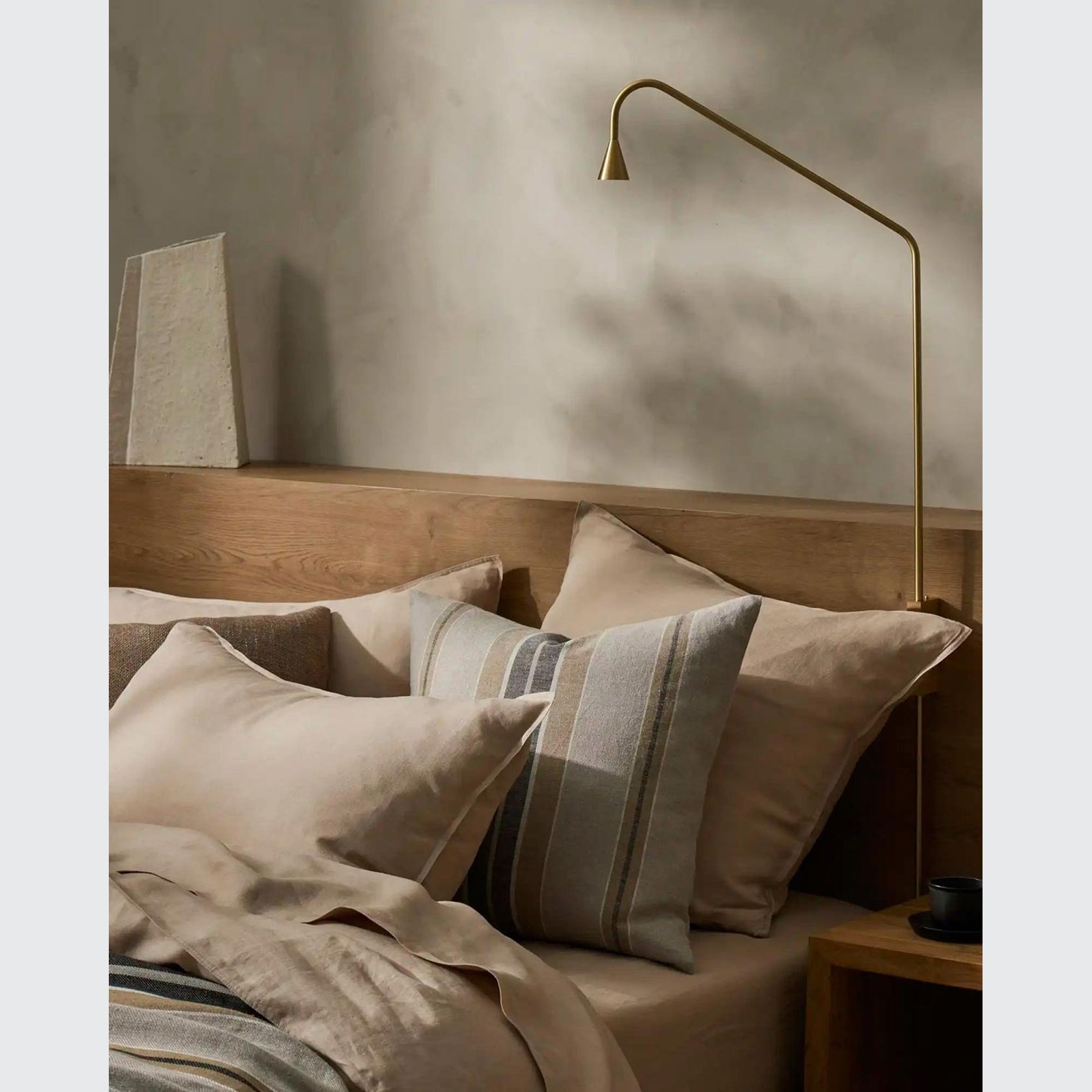 Ravello Linen Flat Sheet - Shell | Weave Home Bed Linen gallery detail image
