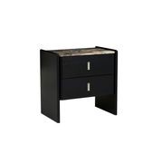 Pearce Marble 2 Drawer Tall Bedside gallery detail image