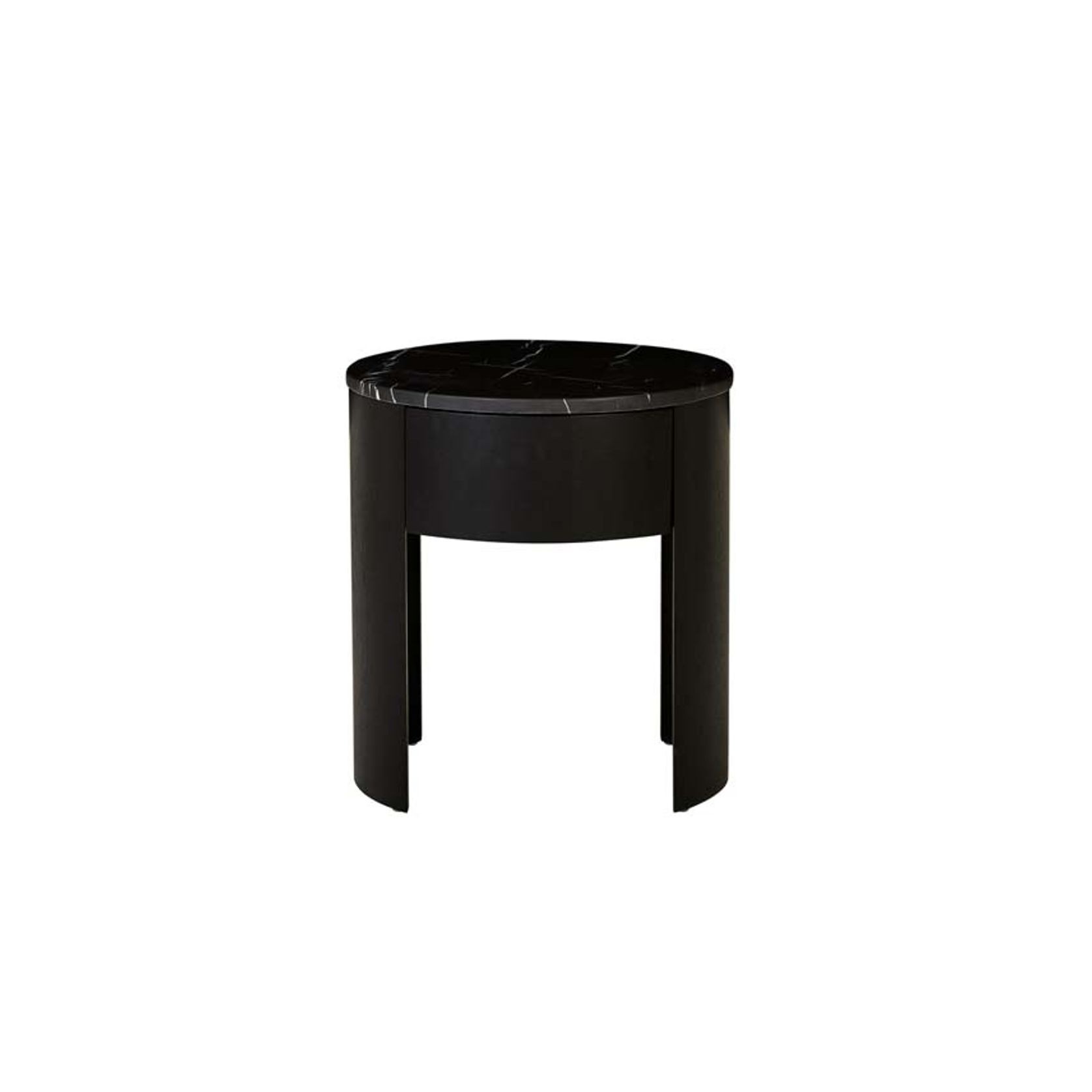 Oberon Crescent Marble Bedside gallery detail image