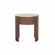 Oberon Crescent Marble Bedside gallery detail image