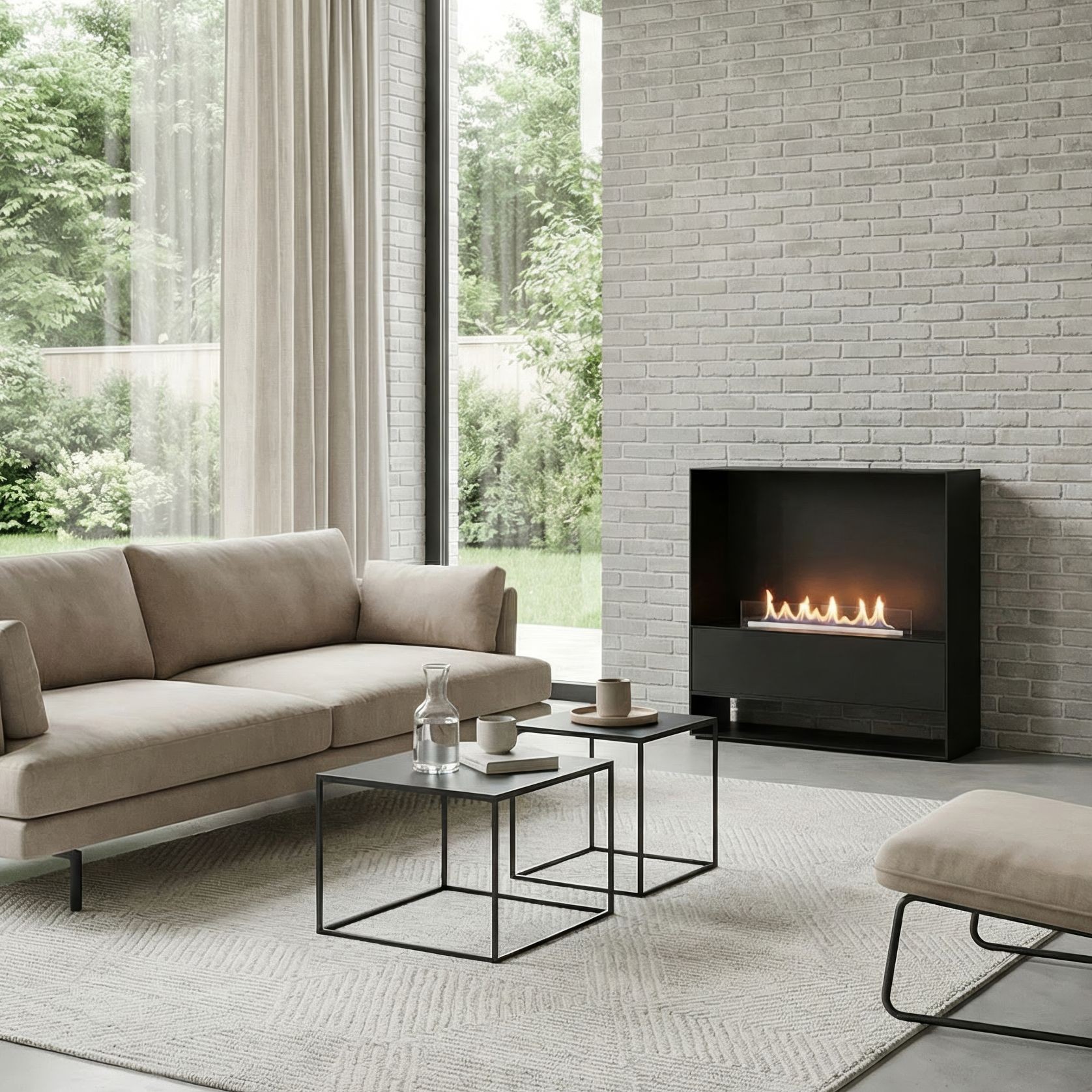 Decoflame Milan - Modular BEV Net Zero Fireplace 20.5hr gallery detail image