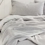 Reversible Rib Cotton Throws gallery detail image