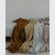 Weave Home Nevis Throw Blanket - Camel | NZ Lambswool gallery detail image