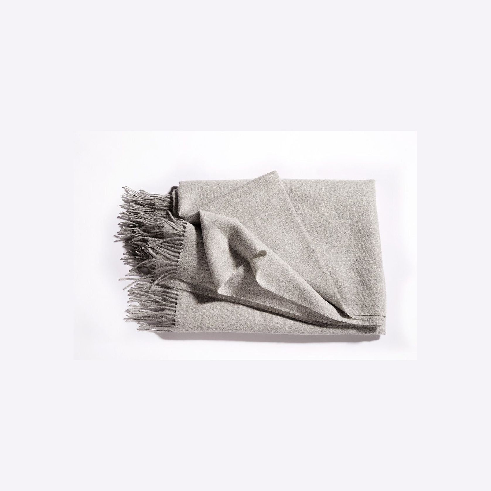 Fischbacher 1819 Alpaca Throw - Puro Fog gallery detail image