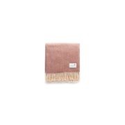 Ruanui Station Lambswool Throw - Pipipi Pink Chevron gallery detail image