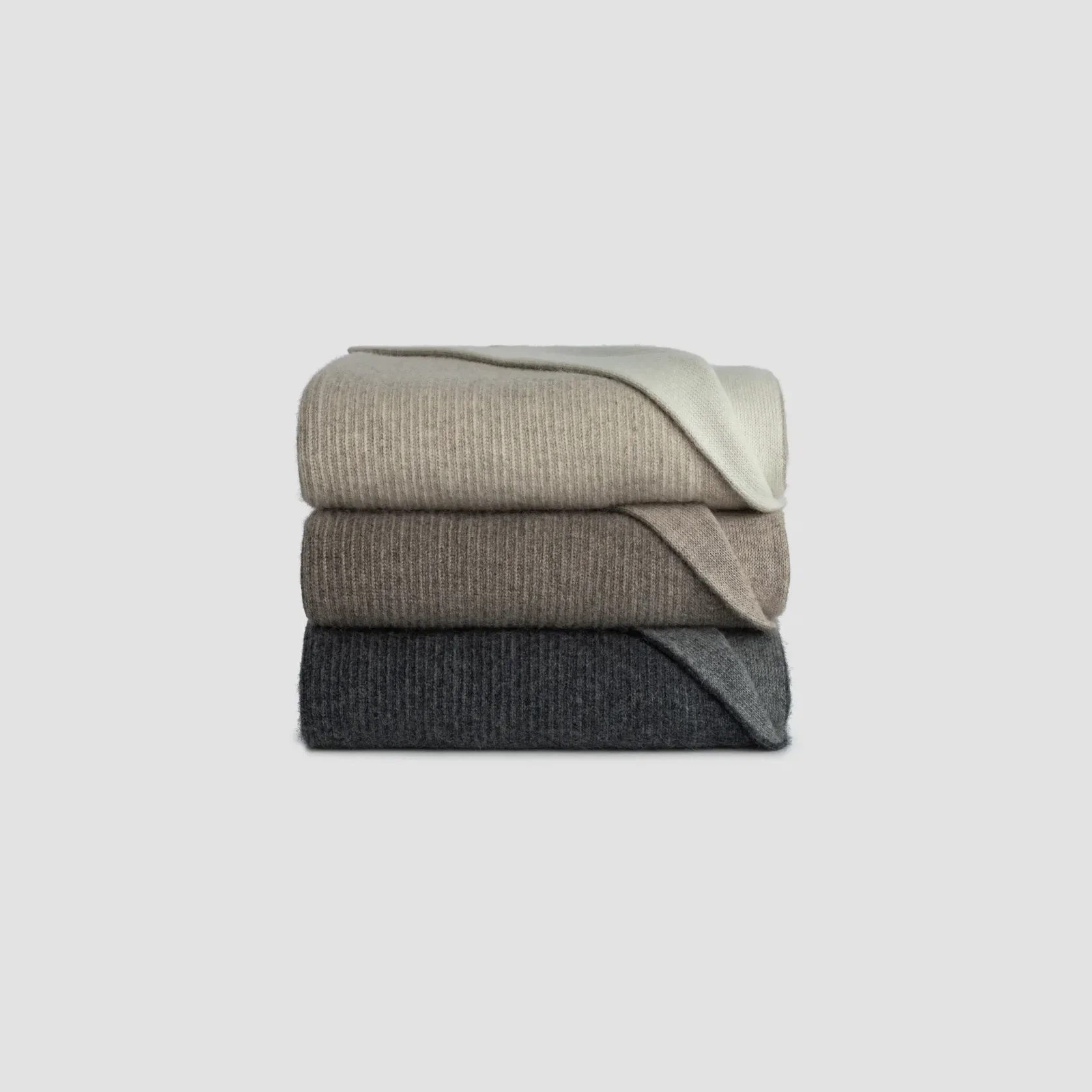 Reversible Rib Angora & Merino Wool Throws gallery detail image
