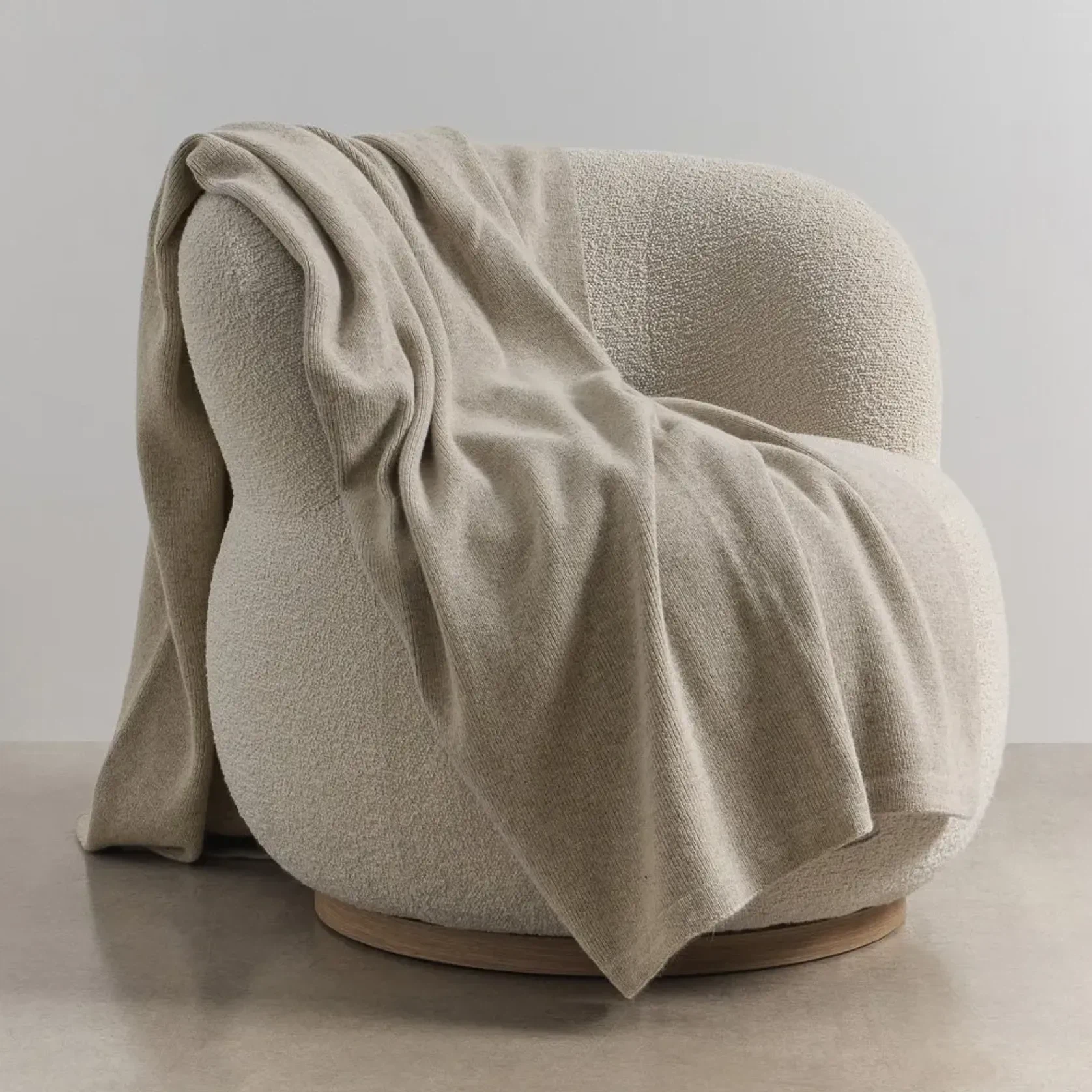 Fine Rib Angora & Merino Wool Throws gallery detail image